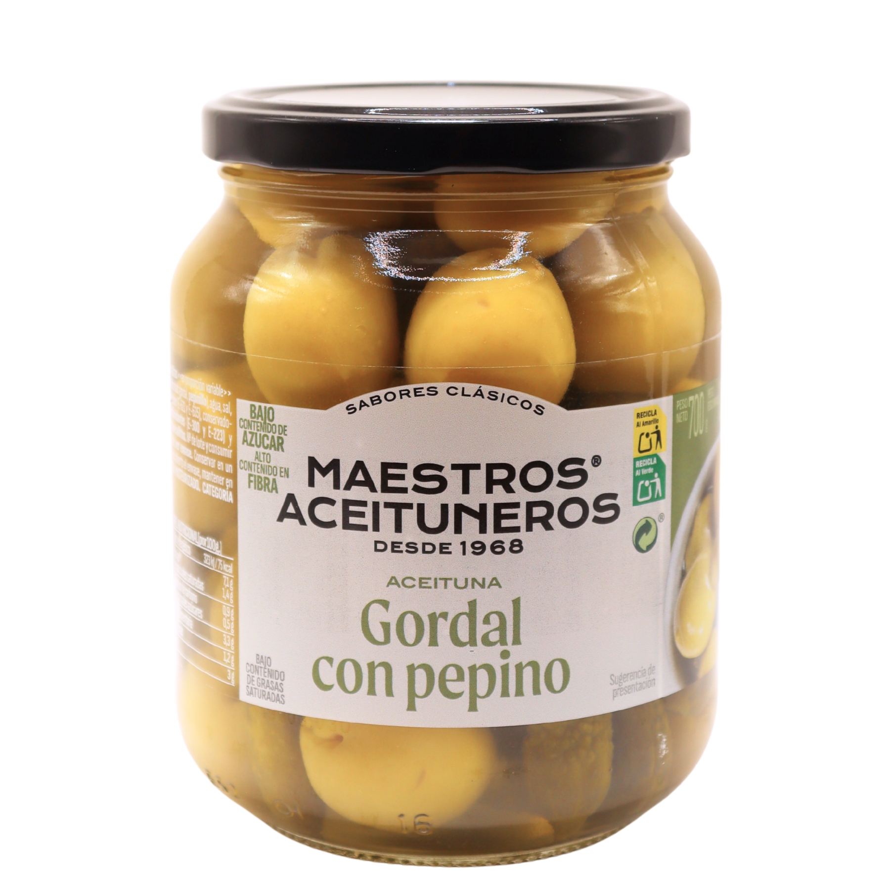 ACEITUNA GORDAL CON PEPINO